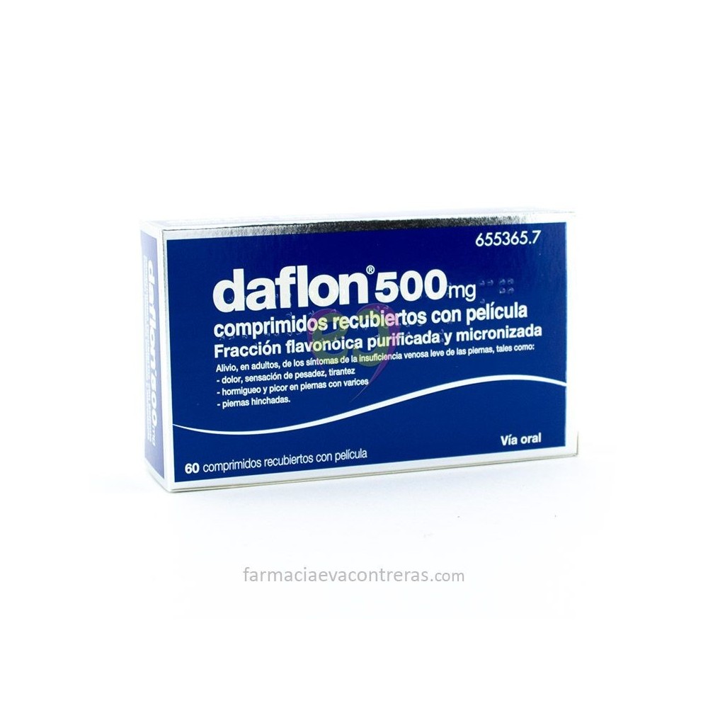 DAFLON 500 MG 60 COMPRIMIDOS RECUBIERTOS