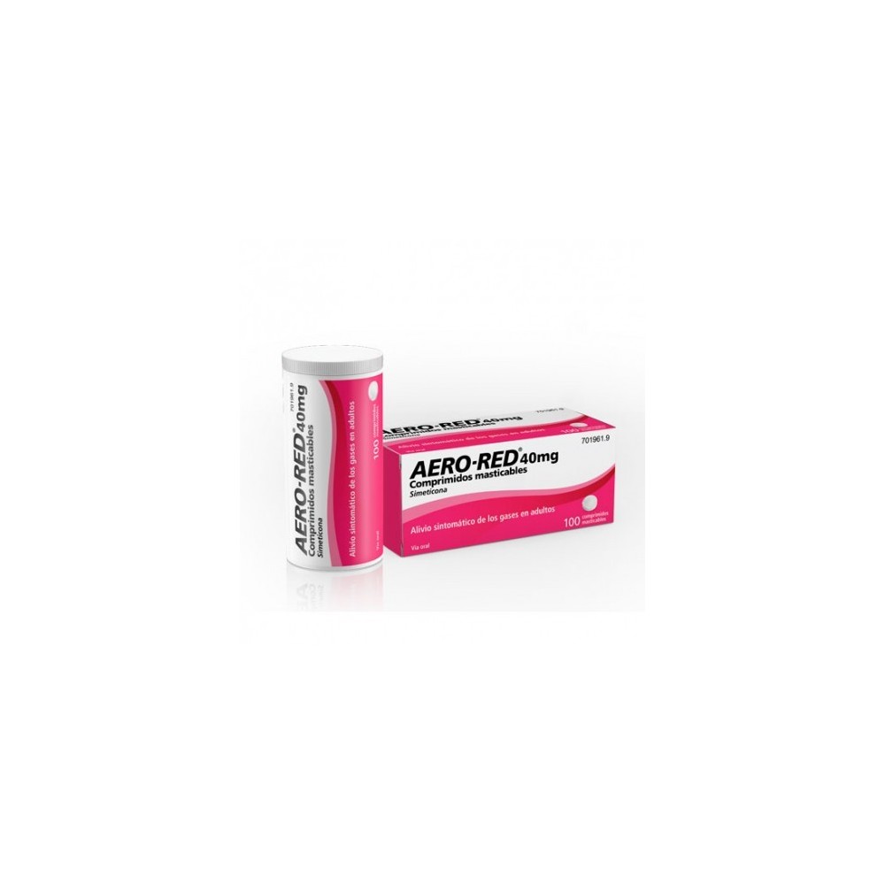 AERO RED 40 MG 100 COMPRIMIDOS MASTICABLES