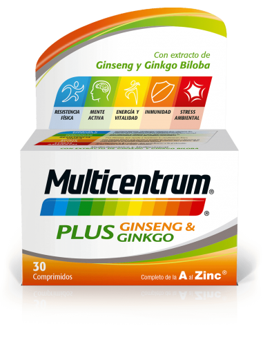 MULTICENTRUM PLUS GINSENG Y GINKGO...