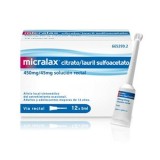 MICRALAX CITRATO/LAURIL SULFOACETATO 450 mg/ml + 45 mg/ml SOLUCION RECTAL 12 ENEMAS 5 ml