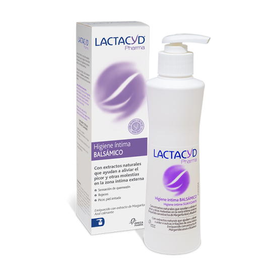 LACTACYD BALSAMICO 250 ML (PH 3.5) HIGIENE INTIMA COADYUVANTE INFECCIONES VAGINALES