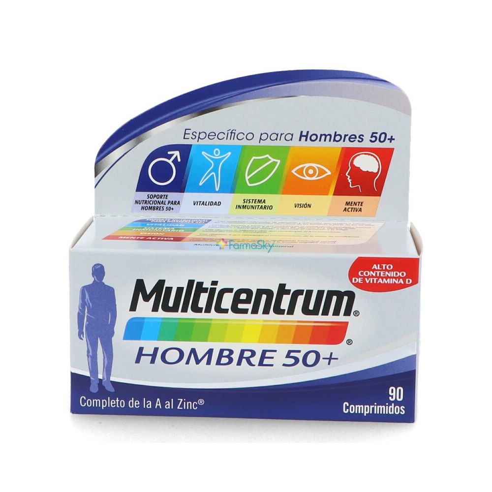 MULTICENTRUM HOMBRE 50+ 90 COMPRIMIDOS