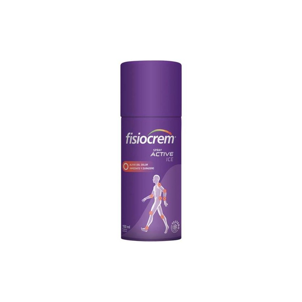 FISIOCREM SPRAY ACTIVE ICE 150 ML (ARNICA, HIPERICO, CALENDULA, MELALEUCA) EFECTO FRIO
