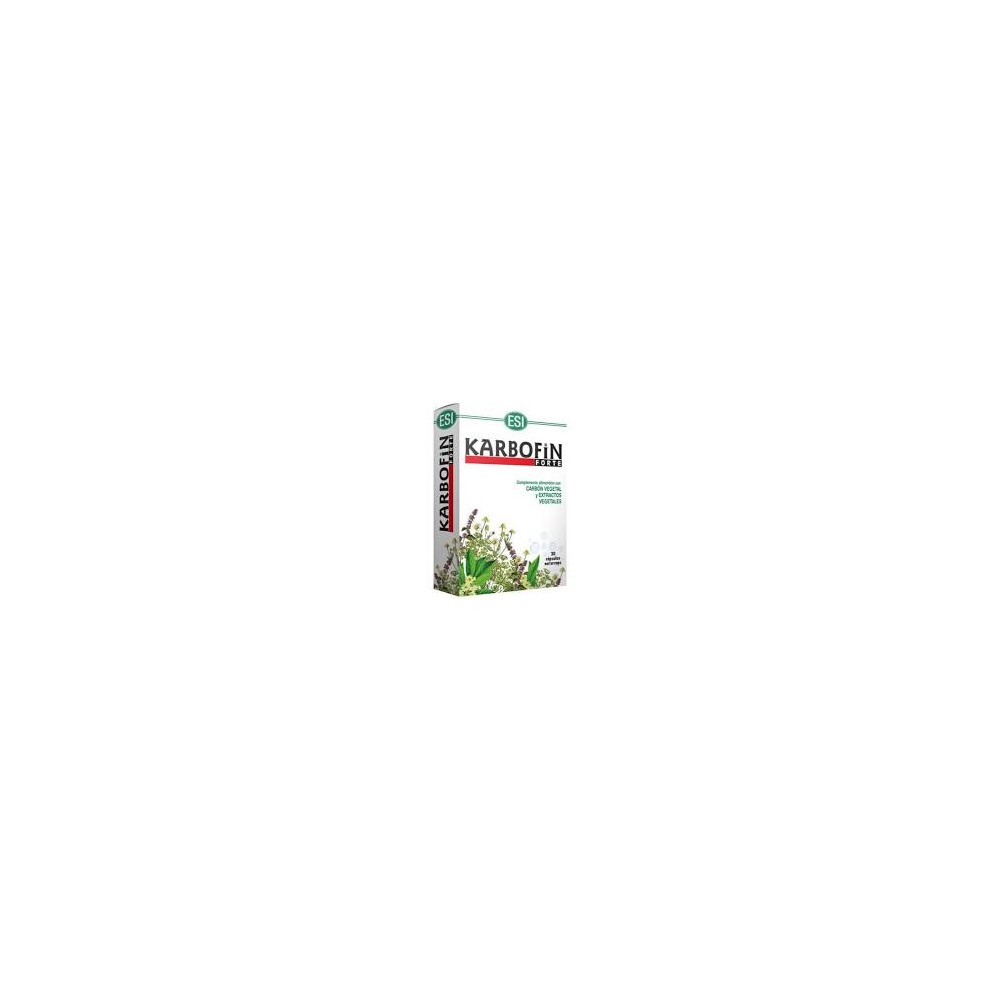 ESI KARBOFIN FORTE 30 CAPSULAS (CARBON VEGETAL, HINOJO, MANZANILLA, ACEITE DE ANIS, HINOJO Y MENTA)
