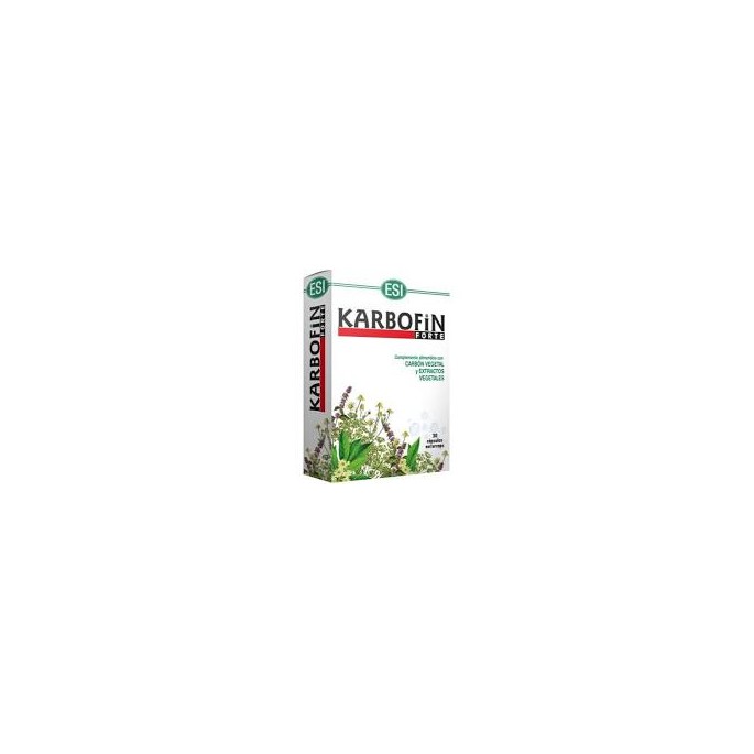 ESI KARBOFIN FORTE 30 CAPSULAS (CARBON VEGETAL, HINOJO, MANZANILLA, ACEITE DE ANIS, HINOJO Y MENTA)