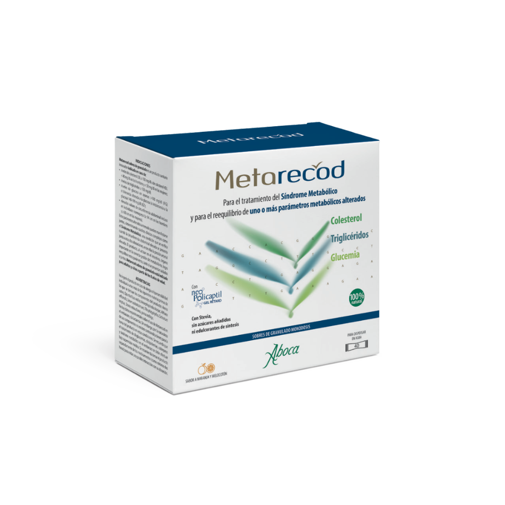 ABOCA METARECOD 40 SOBRES 2,5 G (GLUCOSA, TRIGLICERIDOS, COLESTEROL, TENSION) (- SINDROME METABOLICO