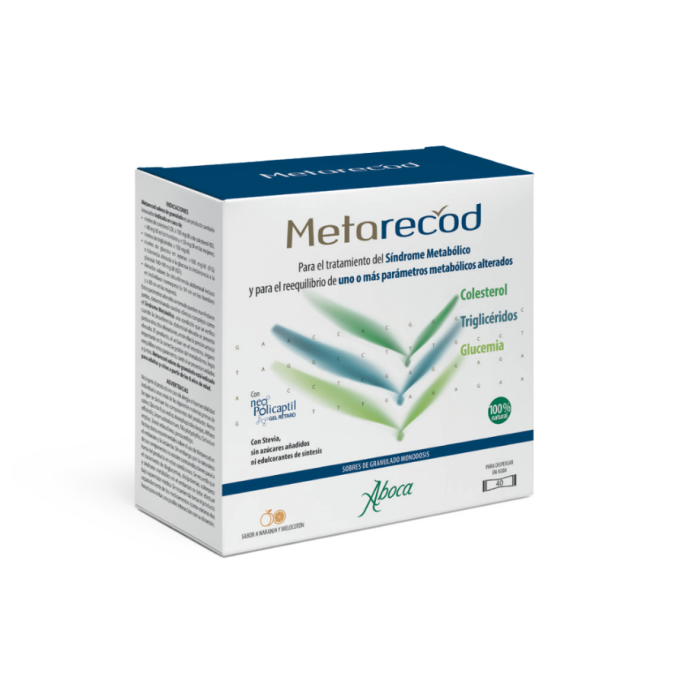ABOCA METARECOD 40 SOBRES 2,5 G (GLUCOSA, TRIGLICERIDOS, COLESTEROL, TENSION) (- SINDROME METABOLICO
