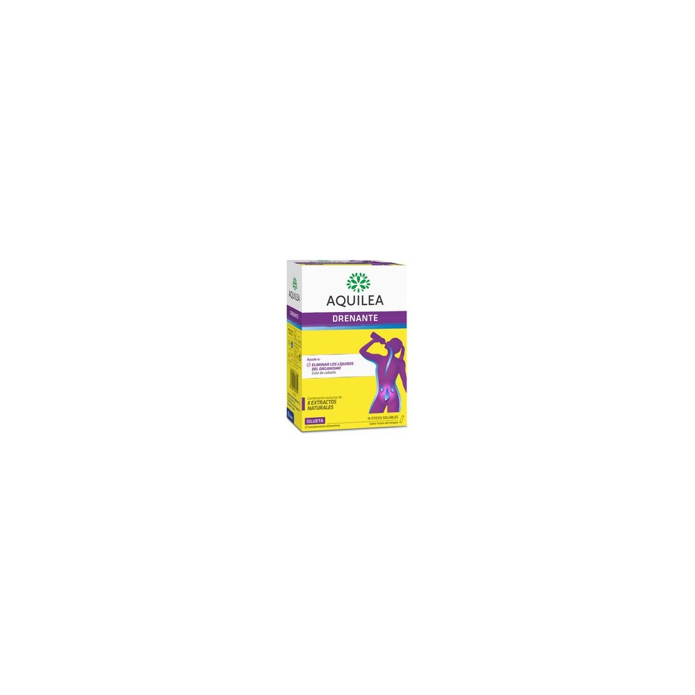 AQUILEA DRENANTE 15 STICKS (COLA DE CABALLO, ULMARIA, HIBISCO, RABOS DE CEREZA, ABEDUL, ORTIGA, ORTO