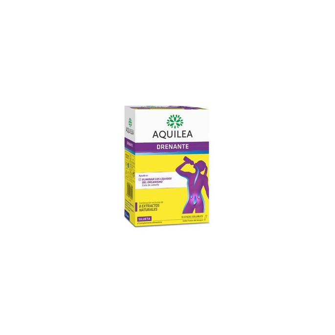 AQUILEA DRENANTE 15 STICKS (COLA DE CABALLO, ULMARIA, HIBISCO, RABOS DE CEREZA, ABEDUL, ORTIGA, ORTO