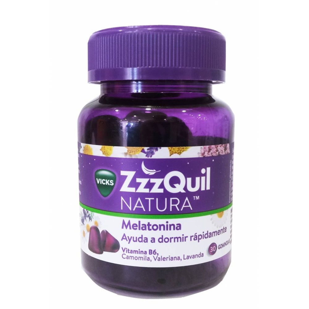 ZZZQUIL NATURA 30 GOMINOLAS SABOR FRUTAS DEL BOSQUE (MELATONINA 1 MG, LAVANDA, CAMOMILA Y VALERIANA