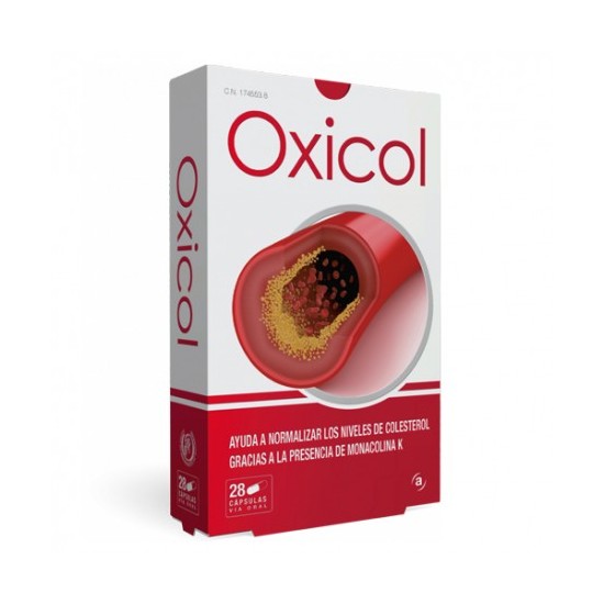 OXICOL 28 CAPSULAS (PARA EL COLESTEROL) (CONTIENE MANOCOLINA K QUE PROCEDE DEL ARROZ ROJO)