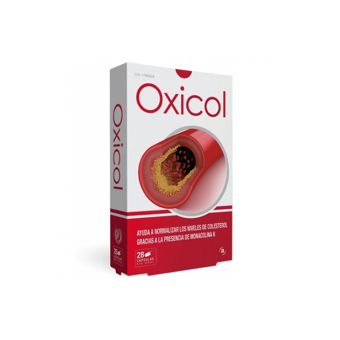 OXICOL 28 CAPSULAS (PARA EL COLESTEROL) (CONTIENE MANOCOLINA K QUE PROCEDE DEL ARROZ ROJO)