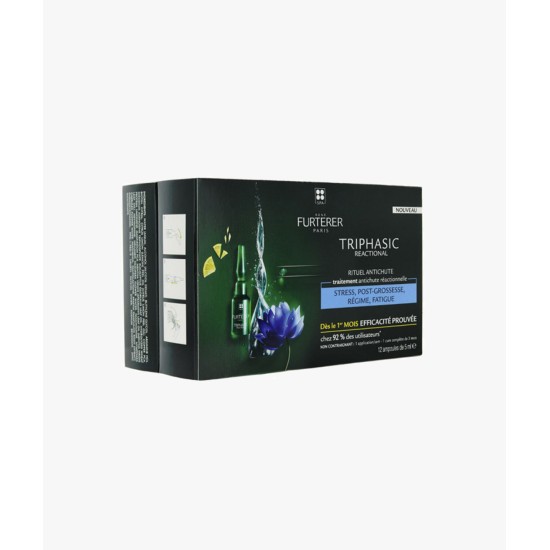 RENE FURTERER TRIPHASIC TRATAMIENTO ANTICAIDA REACCIONAL12 AMPOLLAS 5 ML CAIDA DEL CABELLO