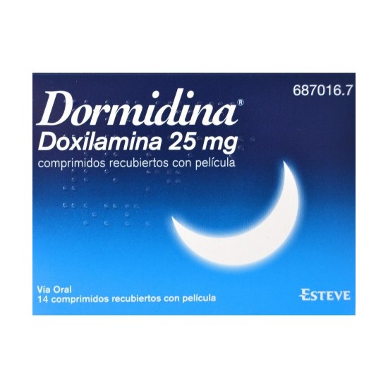 DORMIDINA 25 mg 14 COMPRIMIDOS RECUBIERTOS