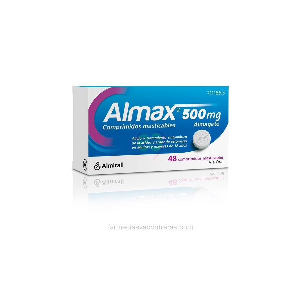 ALMAX 500 MG 48 COMPRIMIDOS MASTICABLES