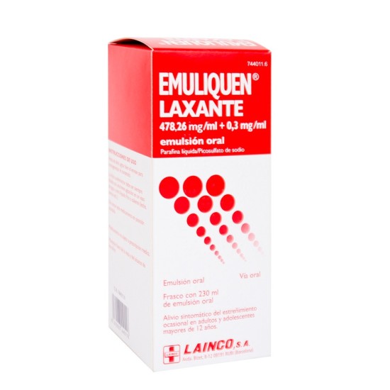 EMULIQUEN LAXANTE 478,26 mg/ml + 0,3 mg/ml EMULSION ORAL 1 FRASCO 230 ml