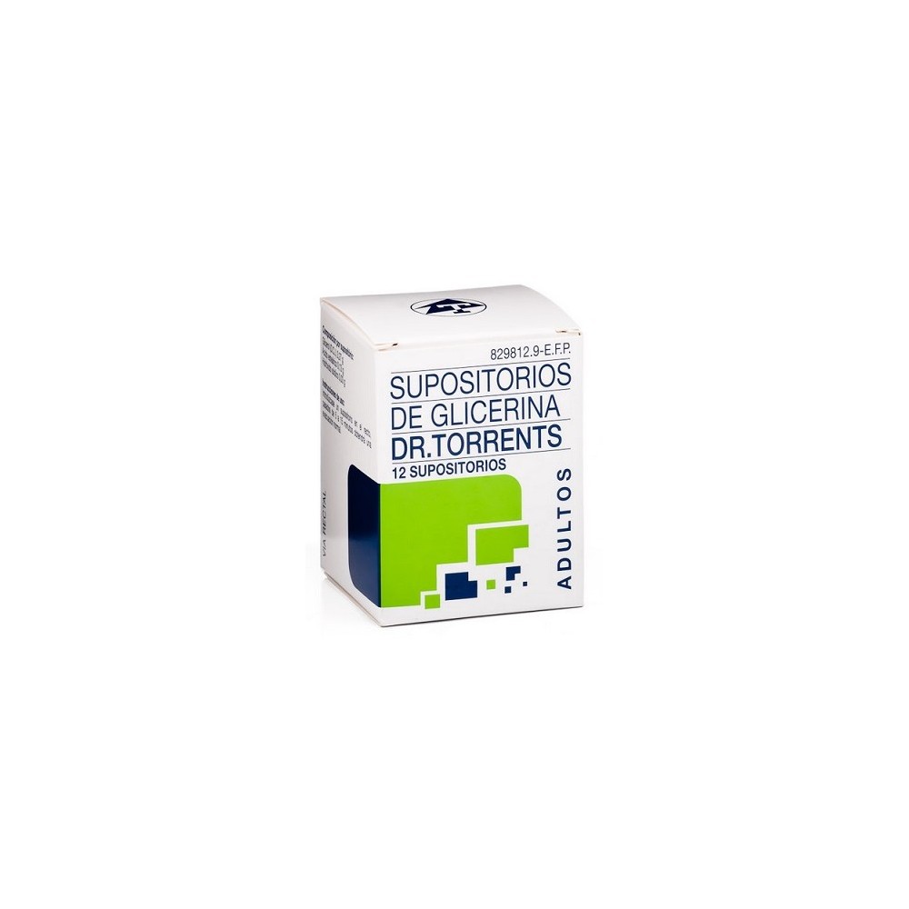 SUPOSITORIOS DE GLICERINA DR. TORRENTS ADULTOS 3,27 G 12 SUPOSITORIOS (TARRO/BOTE)