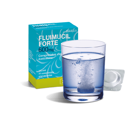 FLUIMUCIL FORTE 600 MG 20 COMPRIMIDOS EFERVESCENTES (APTO PARA DIABETICOS)