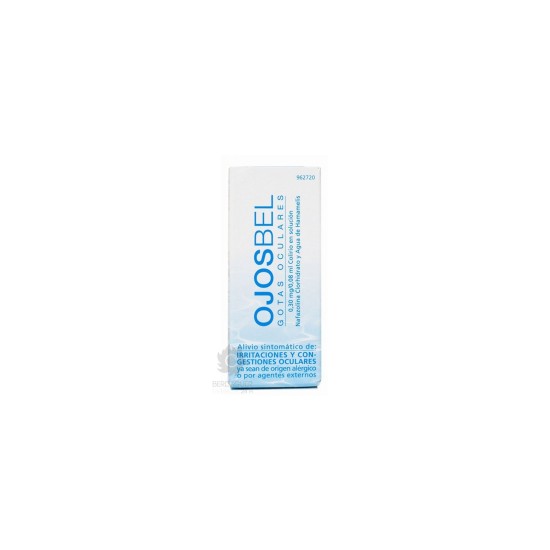 OJOSBEL 0,3 MG/ML + 0,08 ML/ML COLIRIO EN SOLUCION 1 FRASCO 8 ML (AGUA DE HAMAMELIS)
