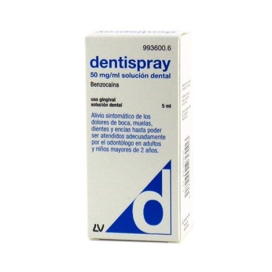 DENTISPRAY 50 mg/ml SOLUCION DENTAL 1 FRASCO 5 ml