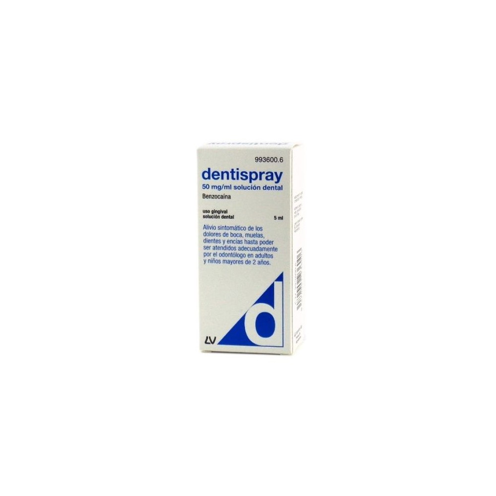 DENTISPRAY 50 mg/ml SOLUCION DENTAL 1 FRASCO 5 ml