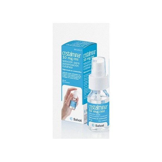 CRISTALMINA 10 mg/ml SOLUCION PARA PULVERIZACION CUTANEA 1 FRASCO 25 ml