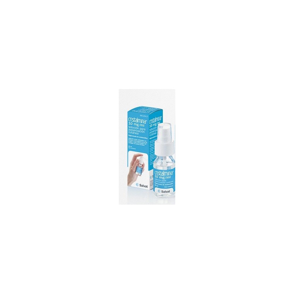 CRISTALMINA 10 mg/ml SOLUCION PARA PULVERIZACION CUTANEA 1 FRASCO 25 ml